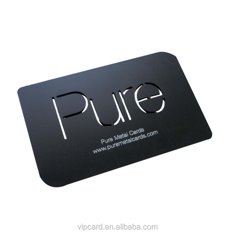 Custom Personalized Laser Cut Metal Business Card Name Card Vip Card