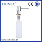 Brass soap dispenser with liquid level display-chromed