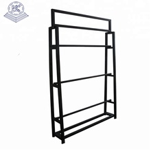 durable single side metal fabric hanging display stand with showroom