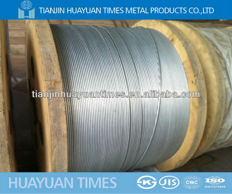 ASTM B 498 hot dipped galvanized steel wire for acsr conductor from factory