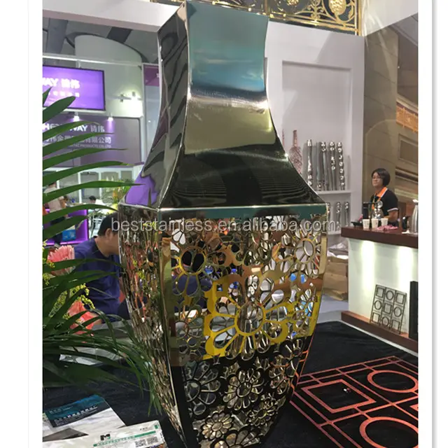 Индивидуальная зеркальная Современная ваза для цветов из нержавеющей стали