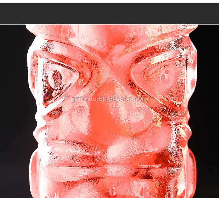 Irregular tiki hawaii large mug Glass Cup Tiki shot glass Juice Cup