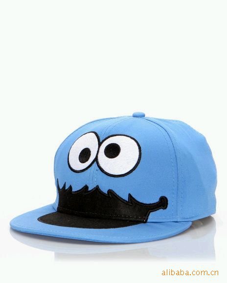 100% cotton cute children's hip hop hat bounce back hat flat brim hat