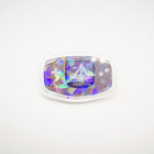 Cartoon Broken Glass Cracked Holo Lapel Pin Anime Acrylic Printed Badge Charms