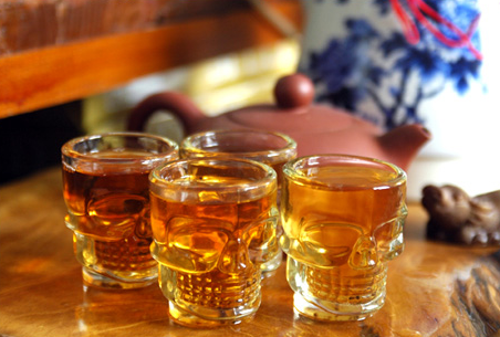 Haonai Machine press 2skull shot glass