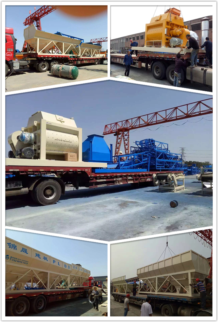 HZS120 series modular structure concrete mixing plant for sale