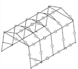 Deluxe Double Car Shelter 18 ft x 20 ft  two cars garage canopy car parking tent carport 2