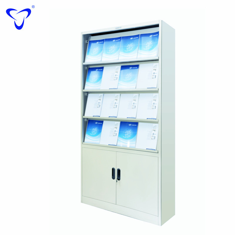 adjustable shelves CE certificated library furniture office school bookstore open goods books shelf open magazine cabinet