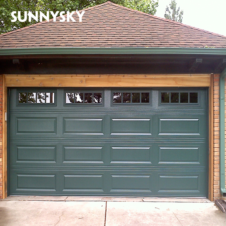 Hot sale products manually and automatically open aluminum glass garage door price