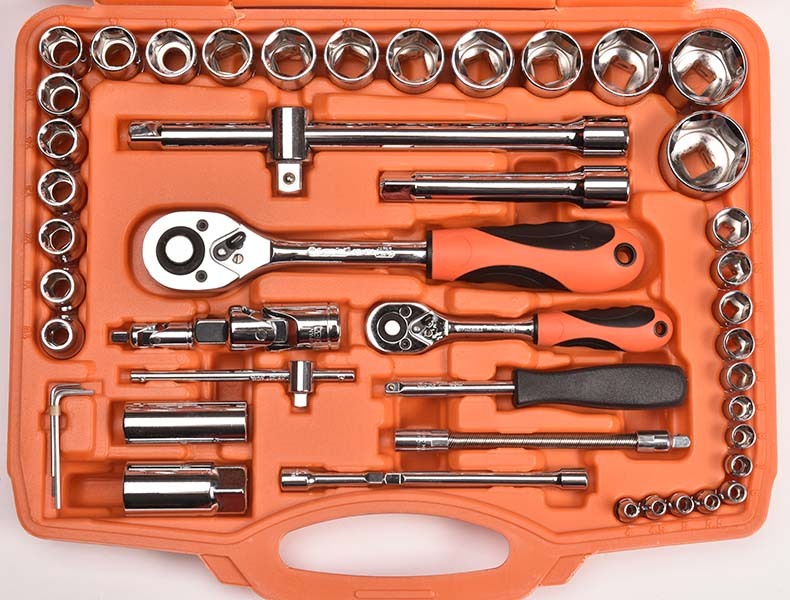 Asaki 94pcs Industrial Grade Cr-V 1/4'' Dr Socket And Wrench Set