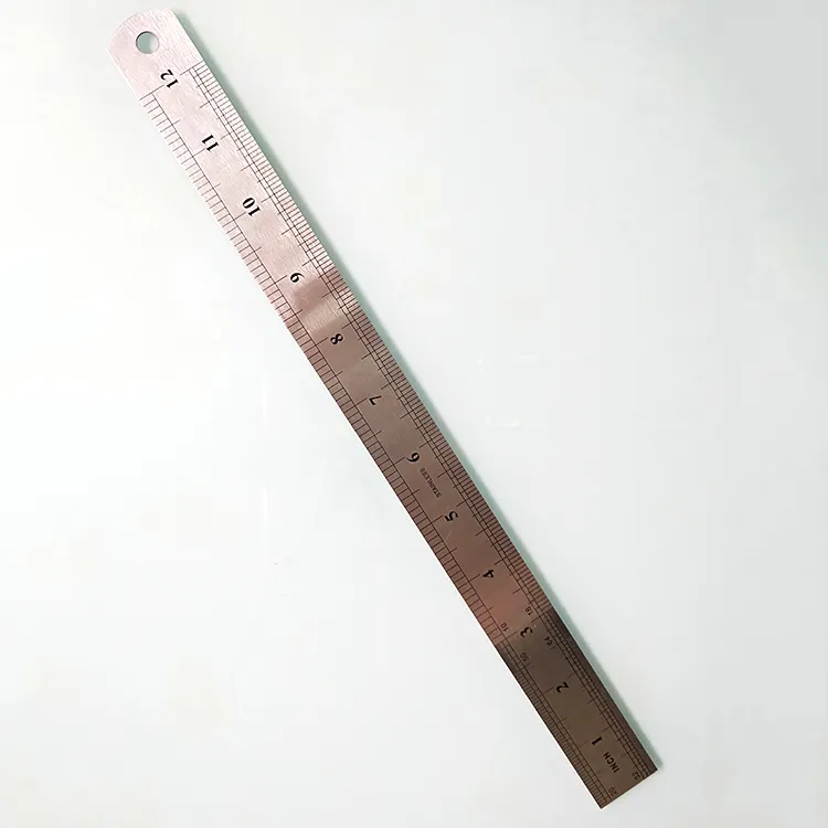 metal 12 inch stainless steel ruler