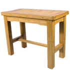 Bamboo Shower Bench Bathroom Seat Spa Bath Organizer Stool