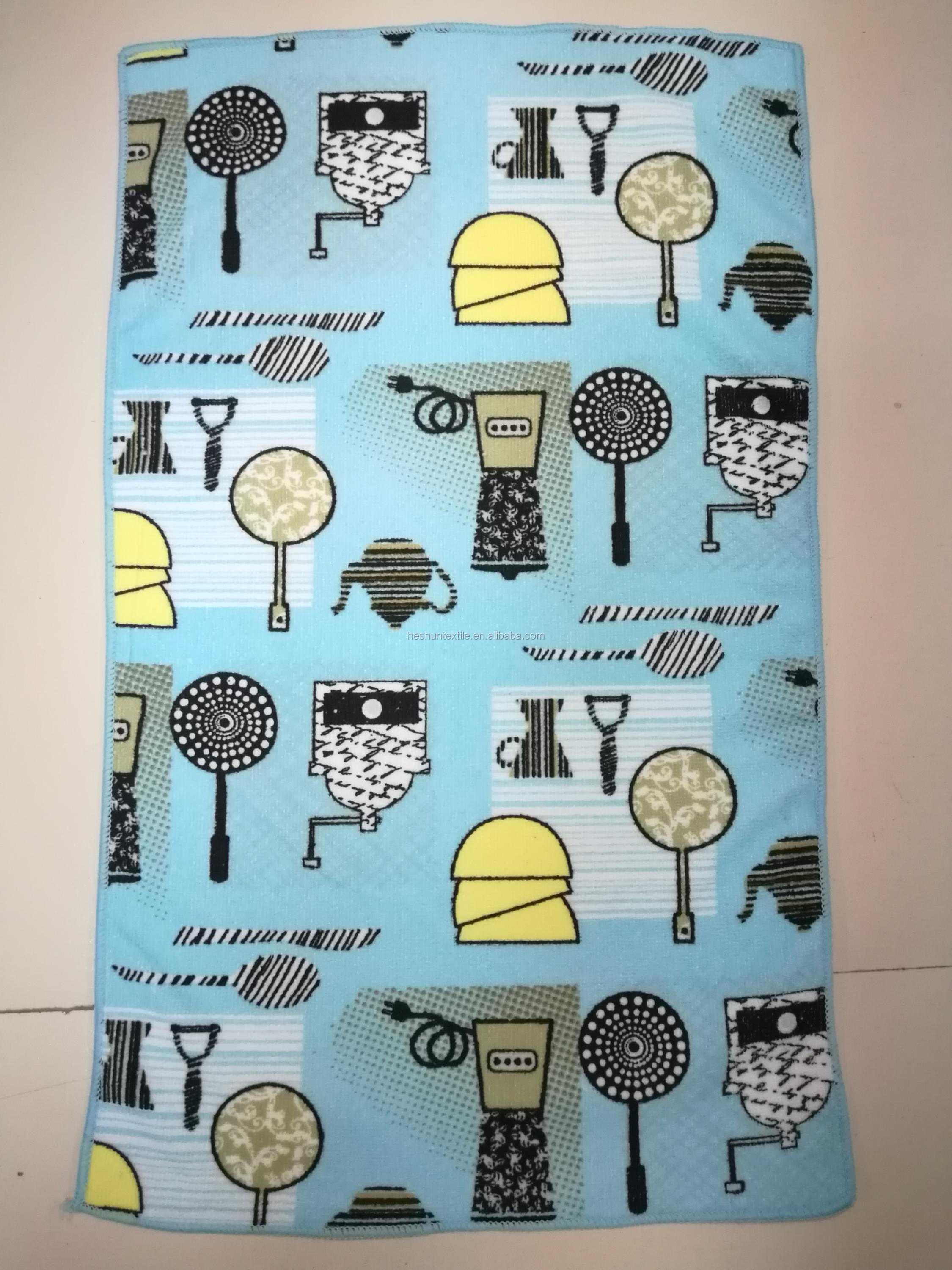Printed Cotton Tea Towel / Kitchen Towel