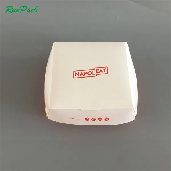 burger clamshell box with customized logo