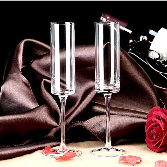 Crystal Champagne Glass 270ML Wedding Elegant Champagne Glasses Flutes