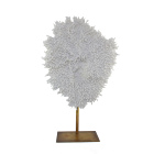 Wholesale resin coral craft decor with metal base