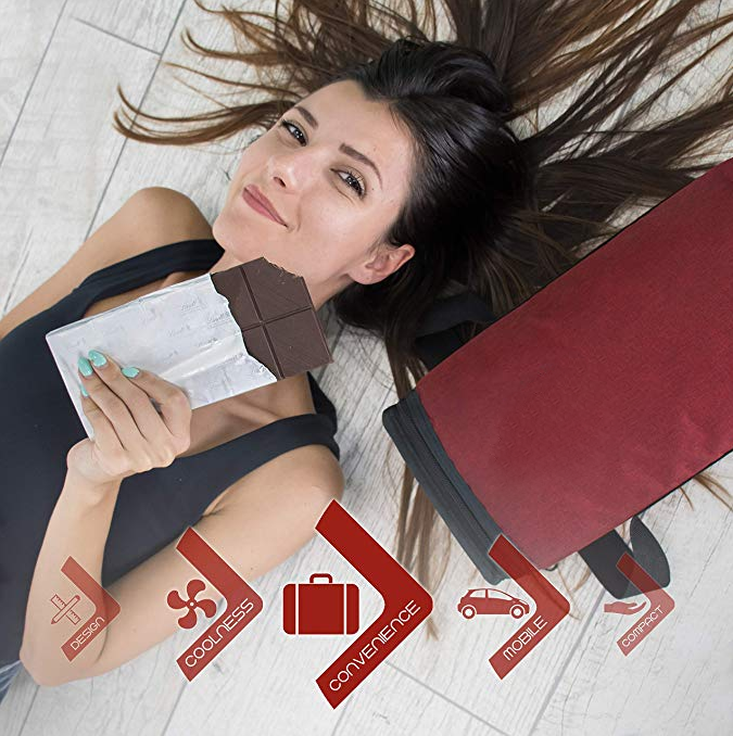 Schlanke Kühltasche XSmart mit zwei multifunktionalen Eis-Flüssigkeits-/Flaschenkühlern für Rucksäcke