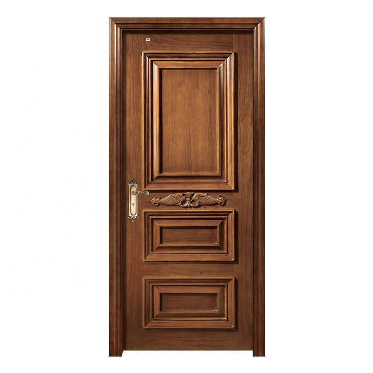 single door sandwich panel interior 3 panel solid wooden door