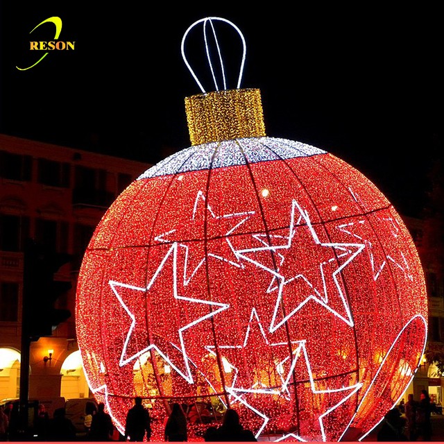 Giant LED Christmas Ball Decoration Light Ball Arch Motif Light Ball