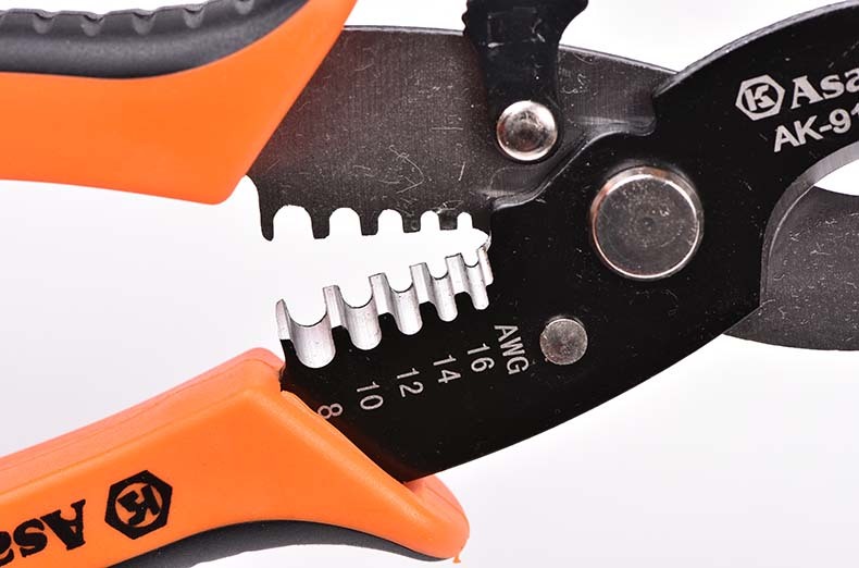 Asaki Multipurpose Pliers Cable Cutter Wire Stripper Pliers tools