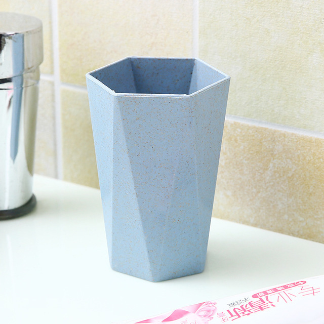 Multicolor Wheat Straw Water Cup Tumbler Cup tooth-brushing Cup for bathroom
