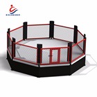 freestanding MMA octagon 5m x 5m x 50cm raised MMA Cage