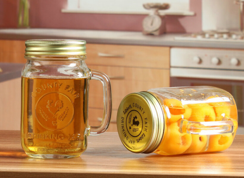 HOT SALE drinking glass jar with lid wholesale mason jar for juice tea coffee mason jar glass