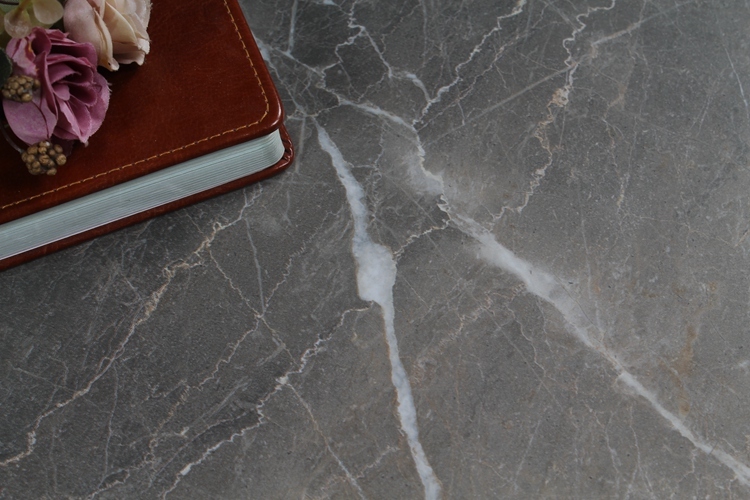 New Design Black Matte Marble Look Crack Porcelain Floor Tiles In Suriname