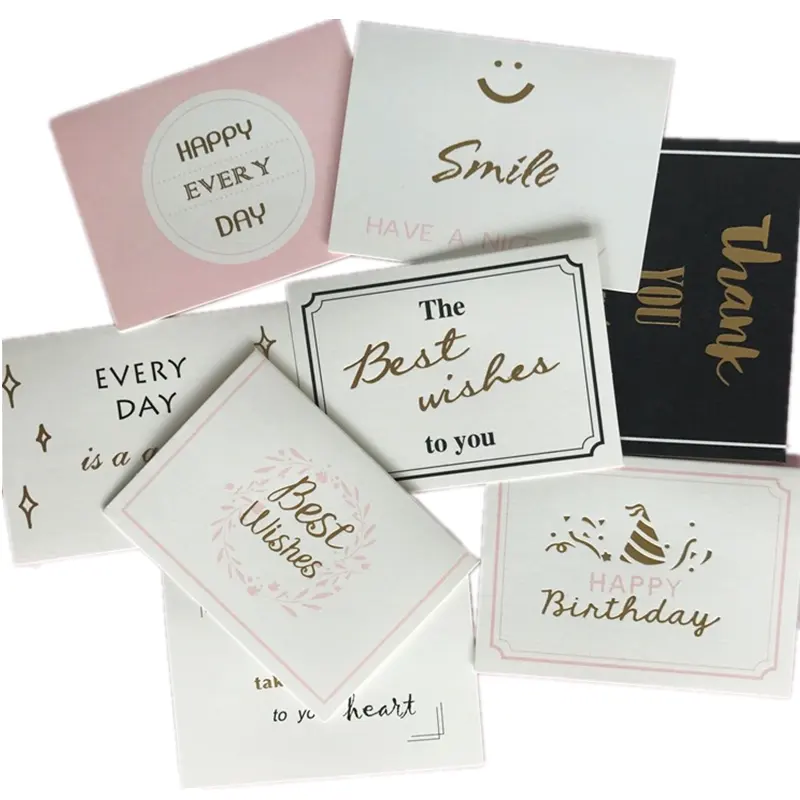 Factory Direct Customized Printing Luxury Greeting Card Favor Fancy Visiting Gift Thank You Cards Bulk