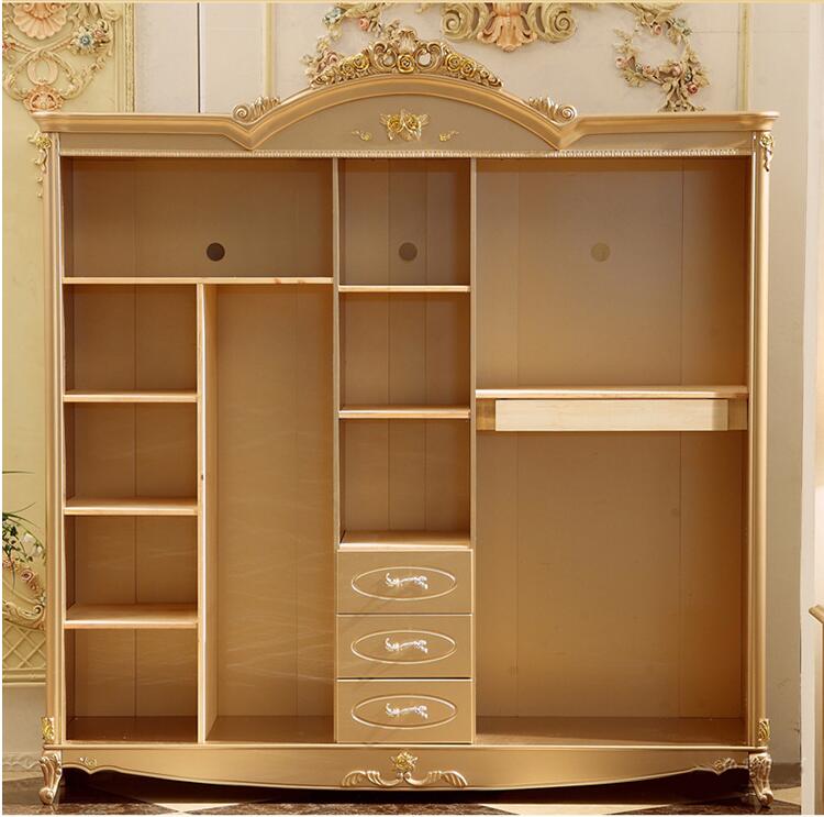 four door wardrobe antique European whole wardrobe French bedroom furniture wardrobe p10067