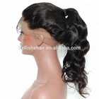 Ponytail Virgin brazilian human wig 360 lace front wig wigs for black women