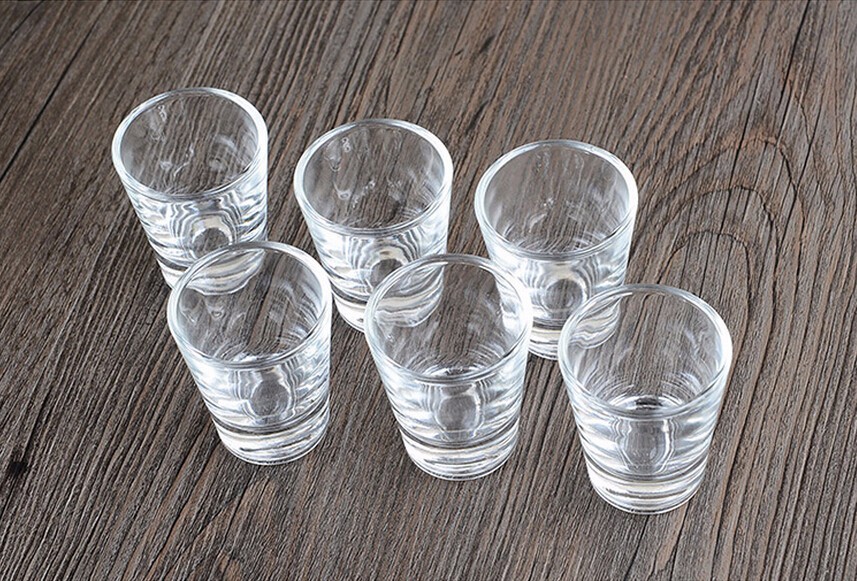 30ml mini wine glass shot glass food grade clear OEM shot glass cups