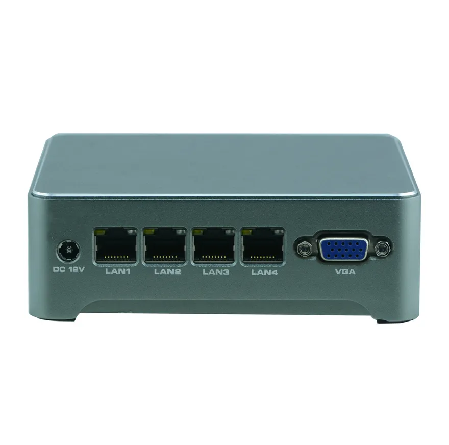 Desktop Super Mini 4LAN Network Appliance with Intel Celeron J1900/J1800, 1 Mini PCIe slot, mSATA