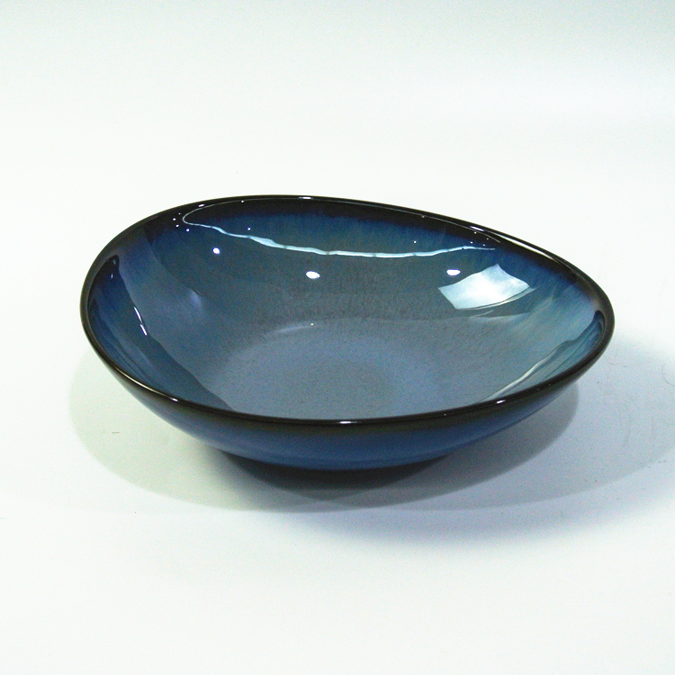 Japanese style reactive glazed cheap small size ceramic dipping soy sauce dish