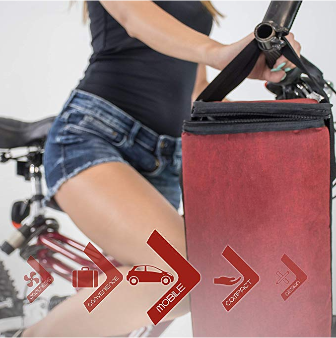 Schlanke Kühltasche XSmart mit zwei multifunktionalen Eis-Flüssigkeits-/Flaschenkühlern für Rucksäcke