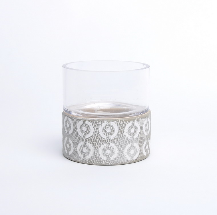 Creative Wholesale unique candle stand glass cover ceramic decorative candle holder for home decor