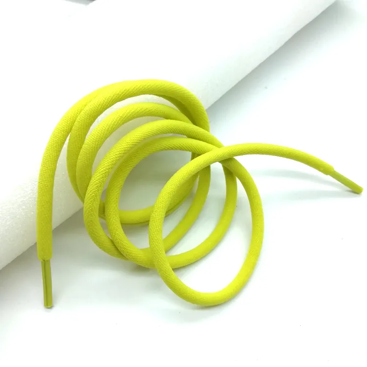 Wholesale customized soft woven nylon cord clear plastic tips drawcords for clothing