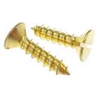 1.5 Inch Slotted Wood Screws Brass Oval Head for Timber