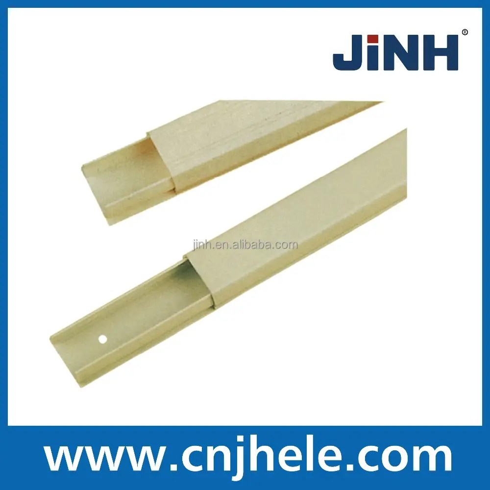 Cable Duct JINH PVC Wiring Ducts PVC Cable Cover Trunking Plastic Flexible Wiring Ducts Grey Wiring Duct
