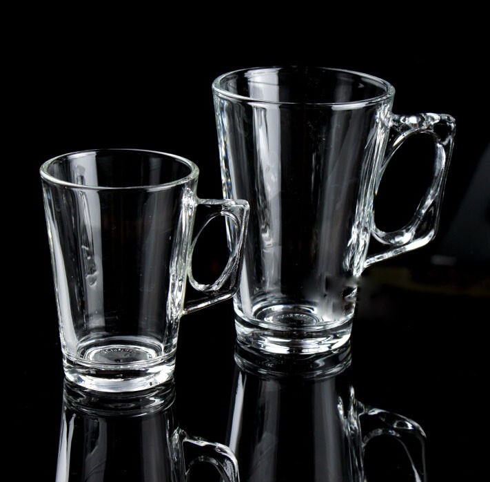 Latte Glasses,130ml/230ml glass latte coffee mug