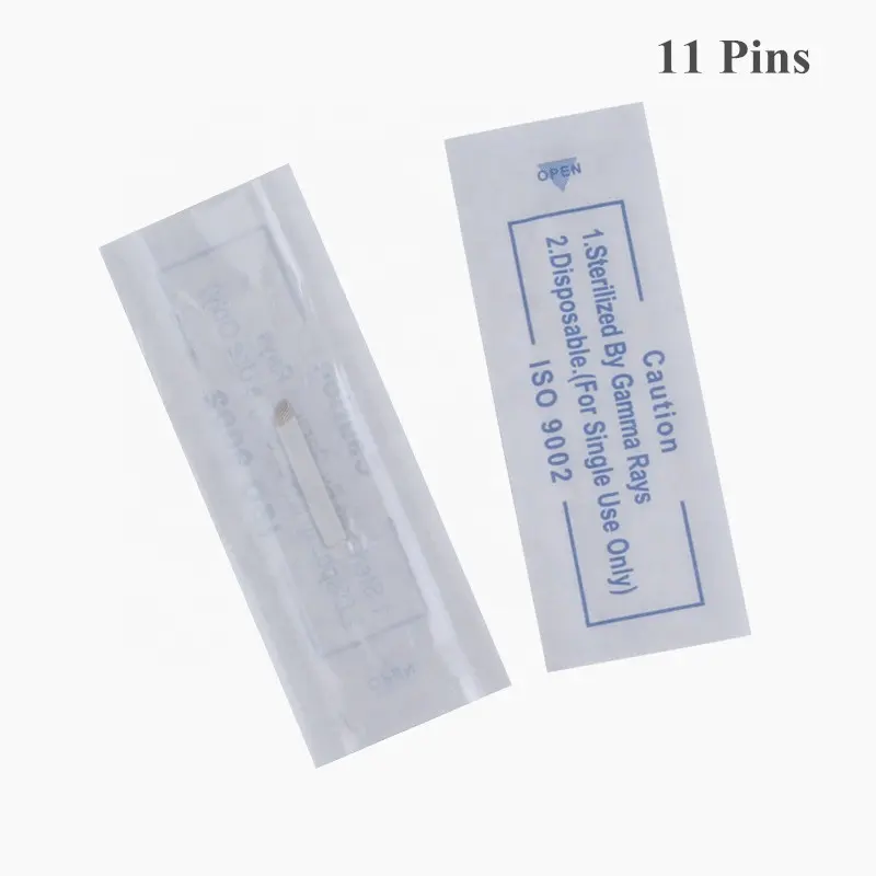 Microblading IPM 11pins Tattoo Microblading Needles Sterile Eyebrow Embroidery Needles
