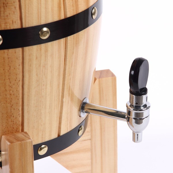 Old recycled used oak wood wine barrel