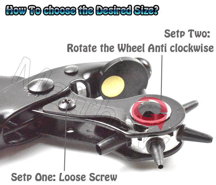 Heavy Duty Paper Hole Punch Plier for Leather Belt