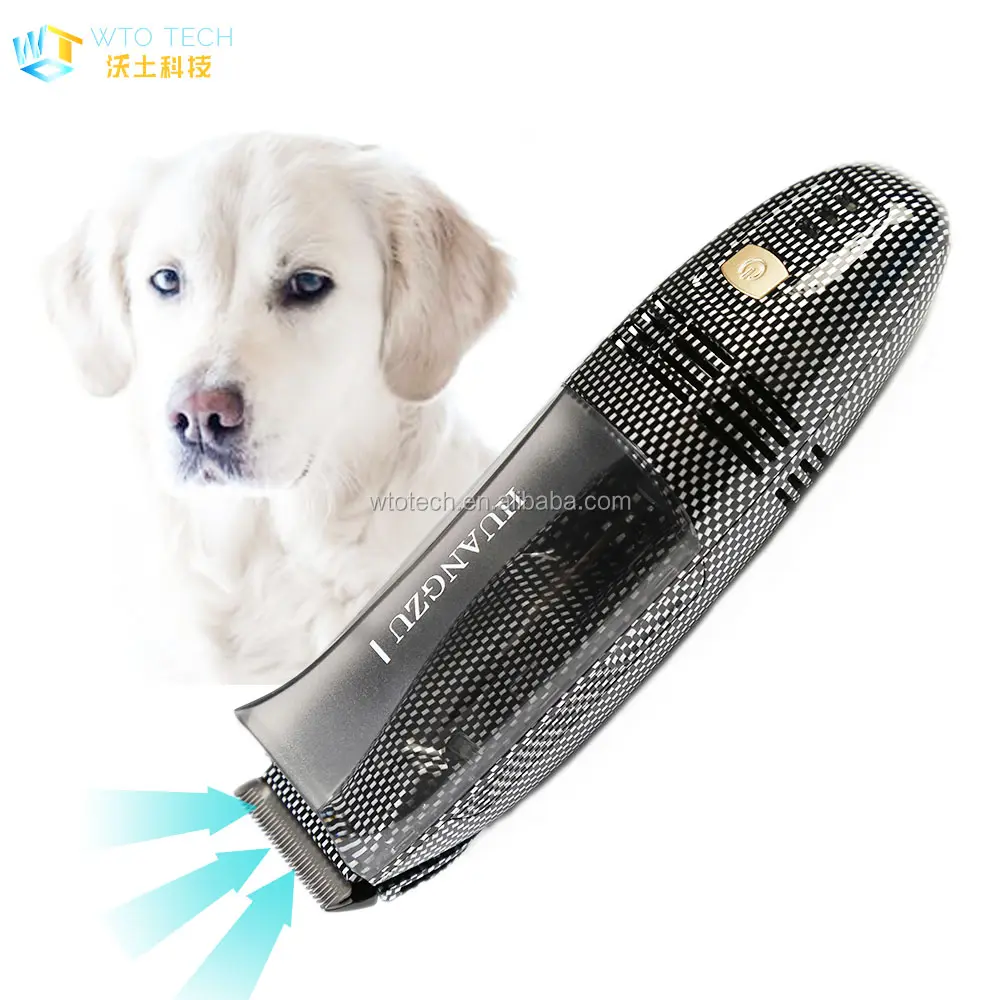 electric vacuum dog hair pet clippers with cordless rechargeable suction device