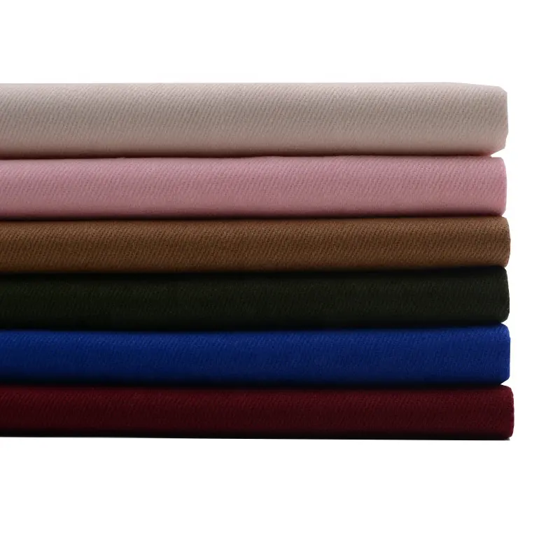 polyester cotton twill one side brushed workwear fabric TC 80 / 20 for sale