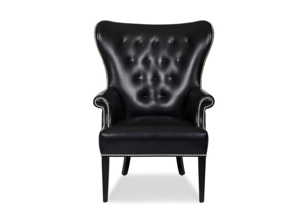 CL-2231 Hotel Furniture Wooden emperor style leather chairLeather Living Room Sofas
