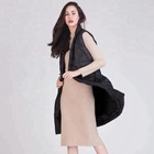 Women Long Down Vest Sleeveless Winter Coats