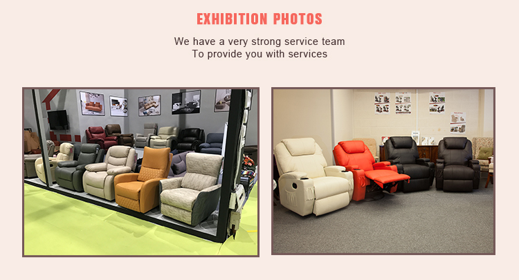 Factory New Fashion Living Room Hot Sale Single Relaxing Elderly Multi-function PU Leather Manual Recliner Sofas