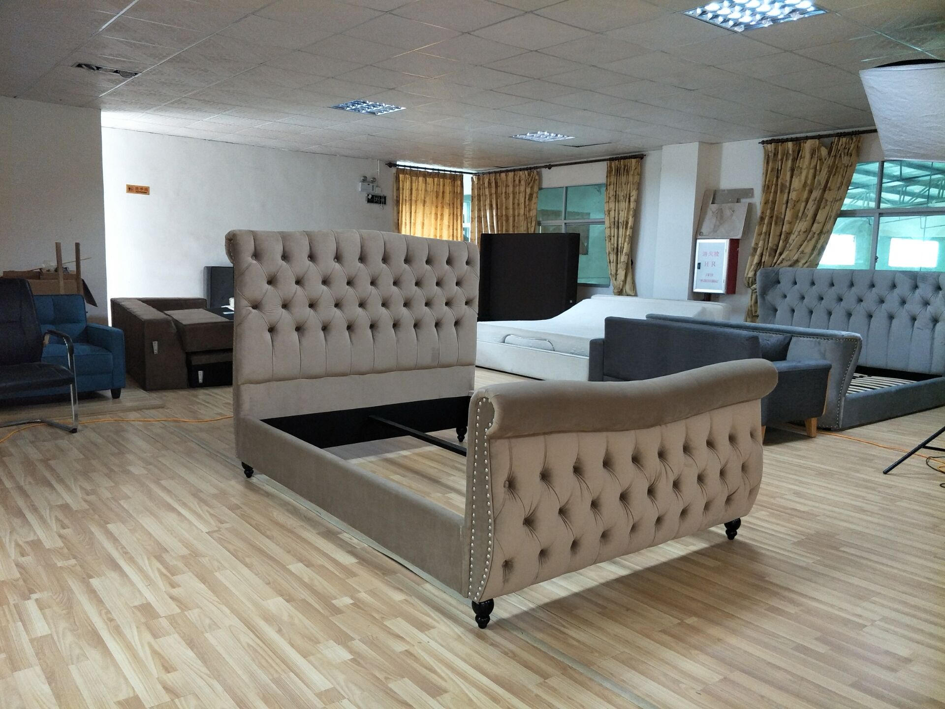 Double Bed Designs with Box Bedroom Furniture Strong Wood Free Shipping India Home Furniture Queen Soft Bed Wood + Foam + Fabric