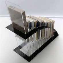 acrylic table display for granite marble quartz showroom
